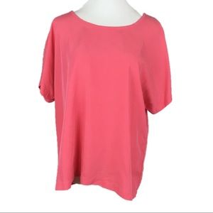 J Jill Women’s Tunic Top, Pink Coral, Size Large